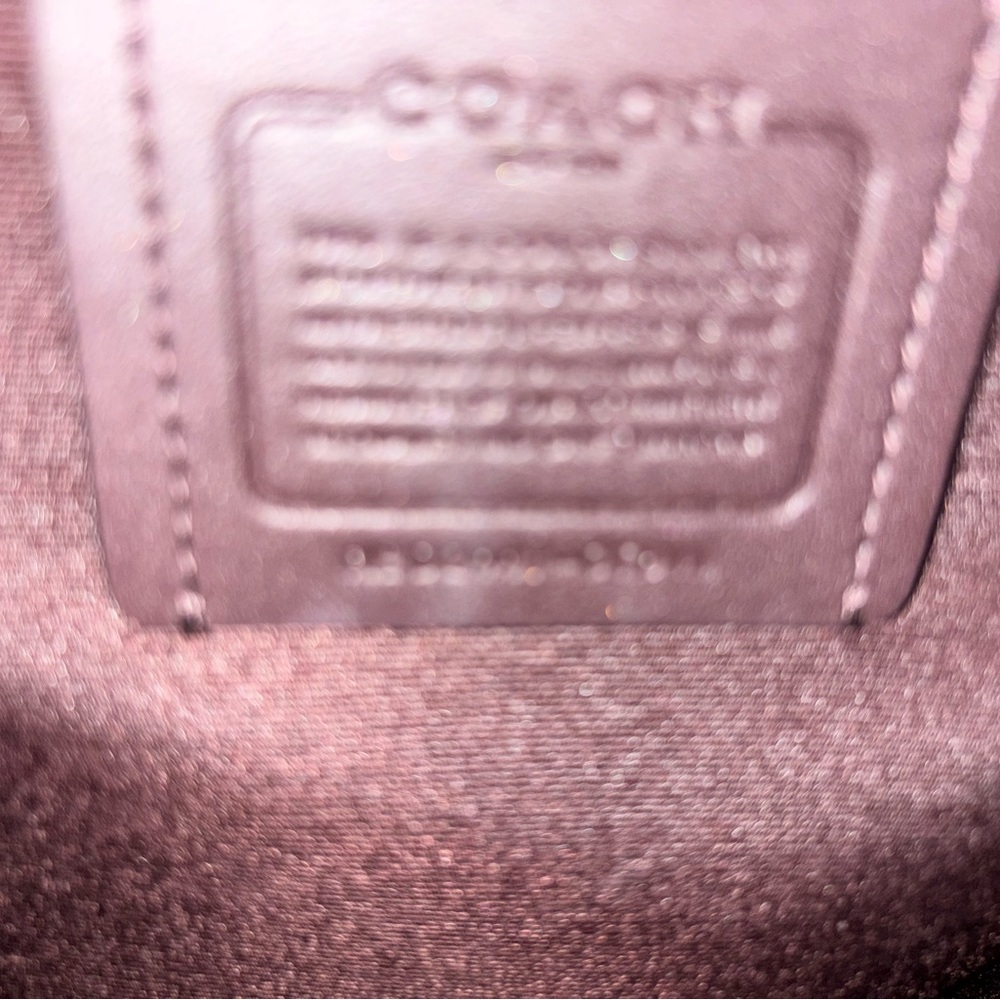 Coach Black Leather Drawstring Backpack with Gold Hardware - Picture 13 of 14